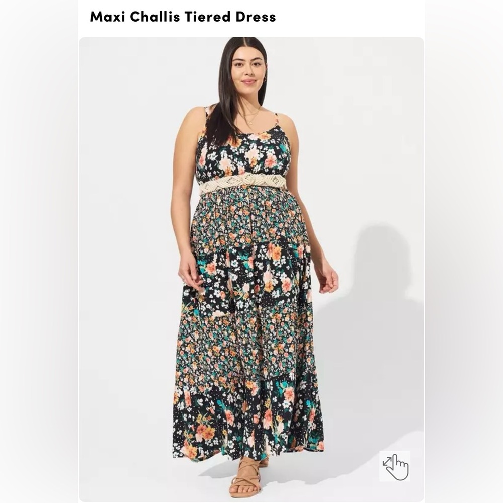 Maxi Challis Tiered Dress